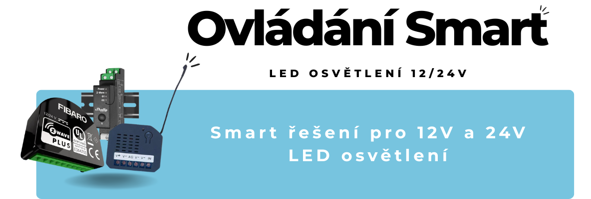 Baner - Ovládanie Smart LED osvetlenia 12_24V CZ